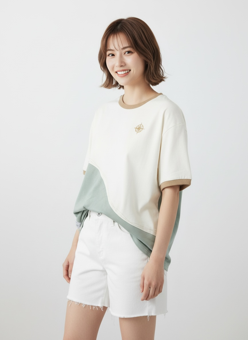 Antibes Tee (1-Azure Mist) | Hooman (Adult/Kids)