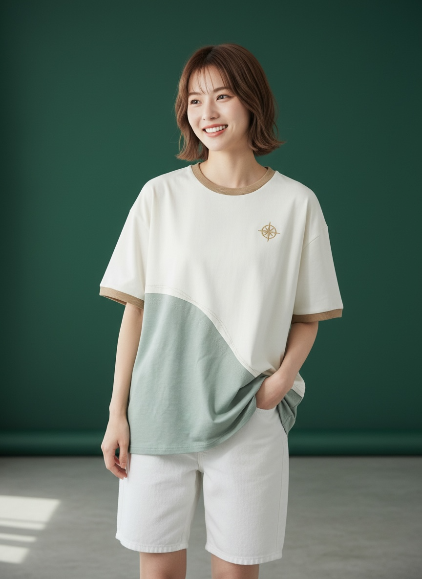 Antibes Tee (1-Azure Mist) | Hooman (Adult/Kids)