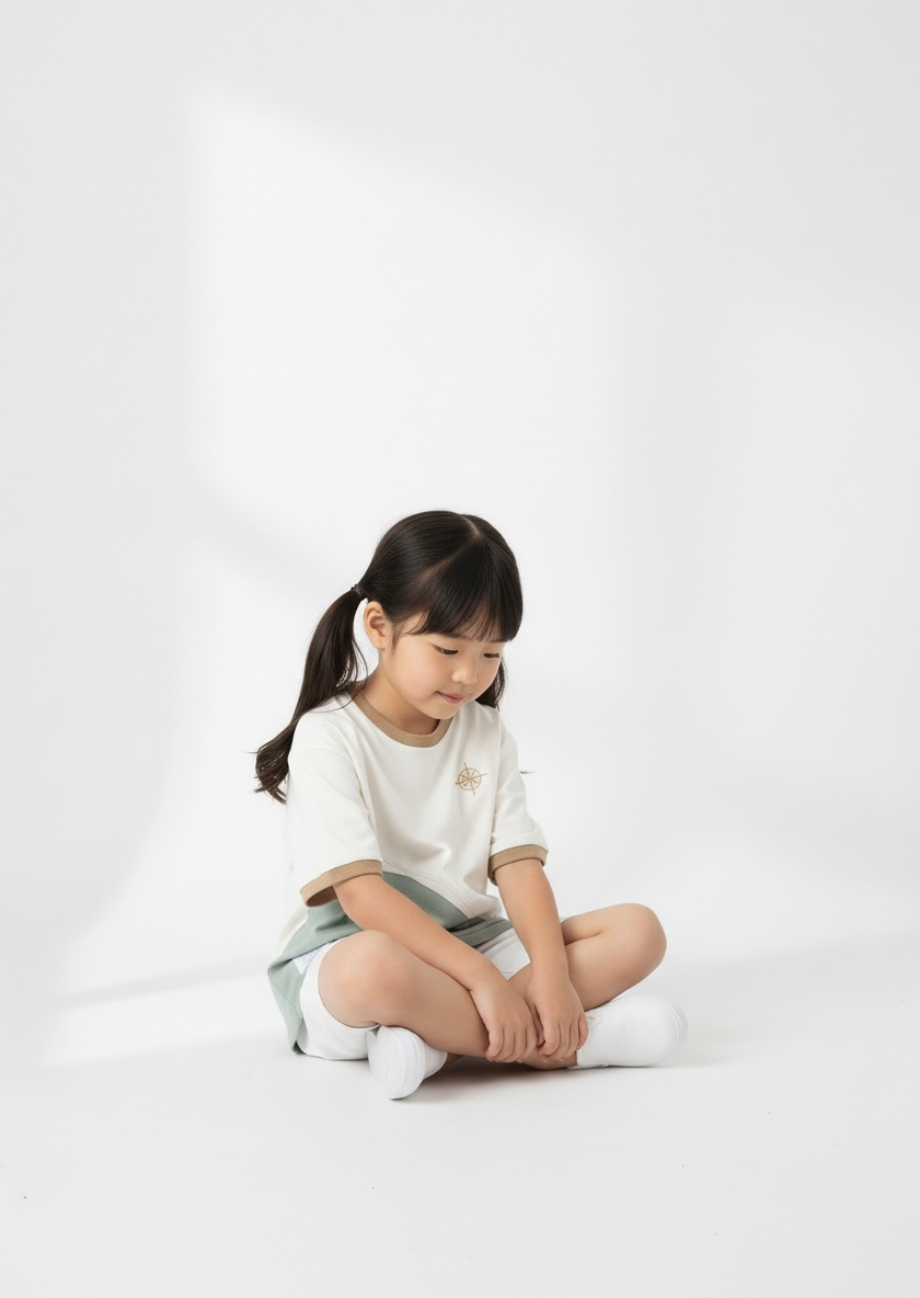 Antibes Tee (1-Azure Mist) | Hooman (Adult/Kids)