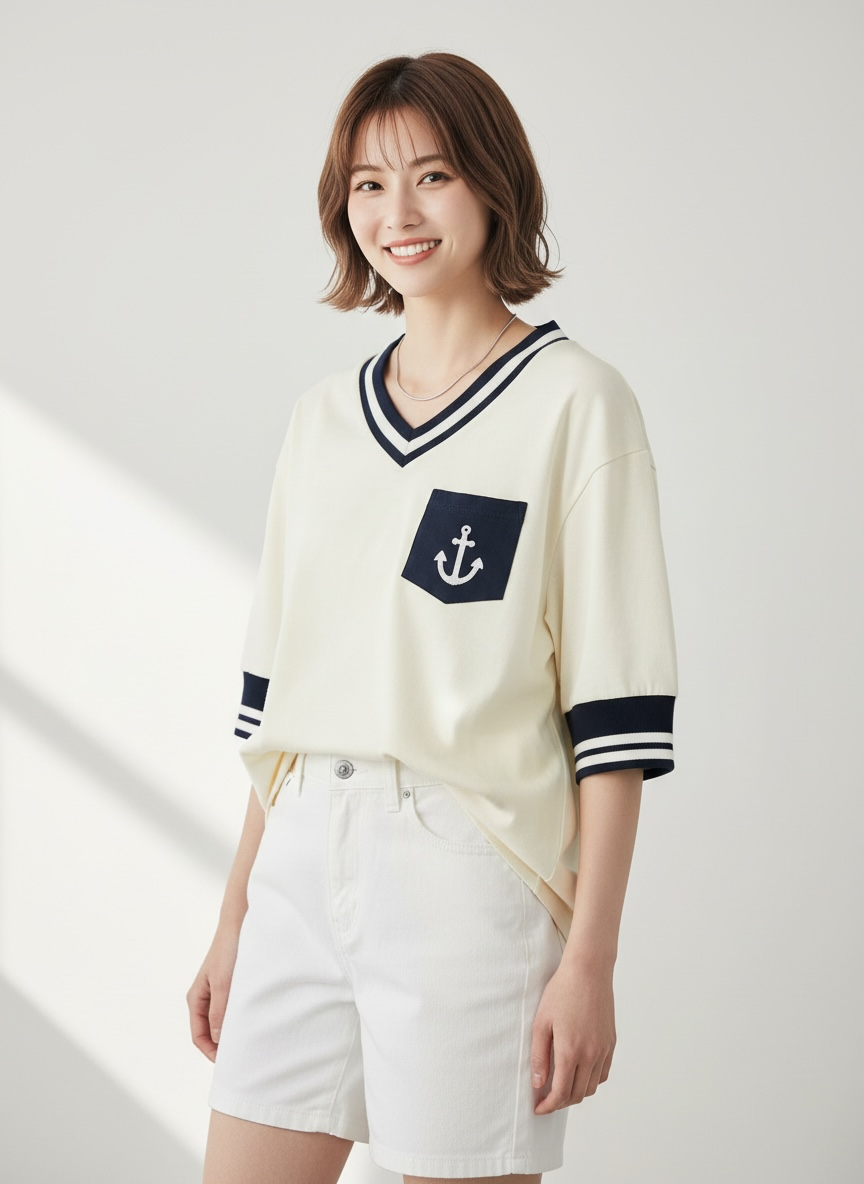 Santiano Tee (1-Ivory Cream) | Hooman (Adult/Kids)