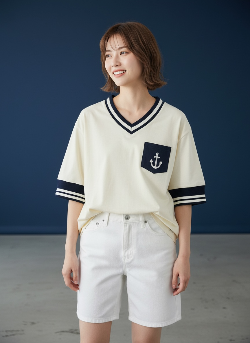 Santiano Tee (1-Ivory Cream) | Hooman (Adult/Kids)