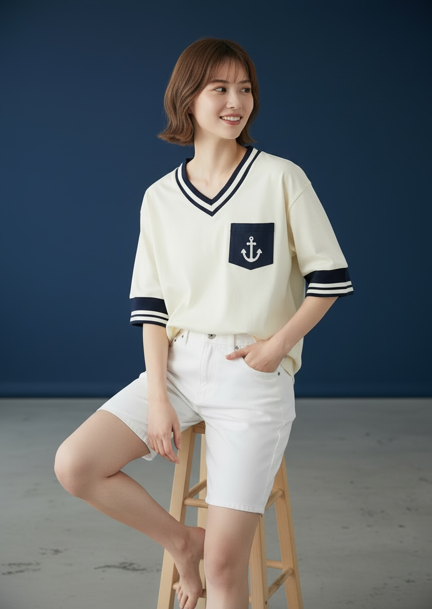 Santiano Tee (1-Ivory Cream) | Hooman (Adult/Kids)