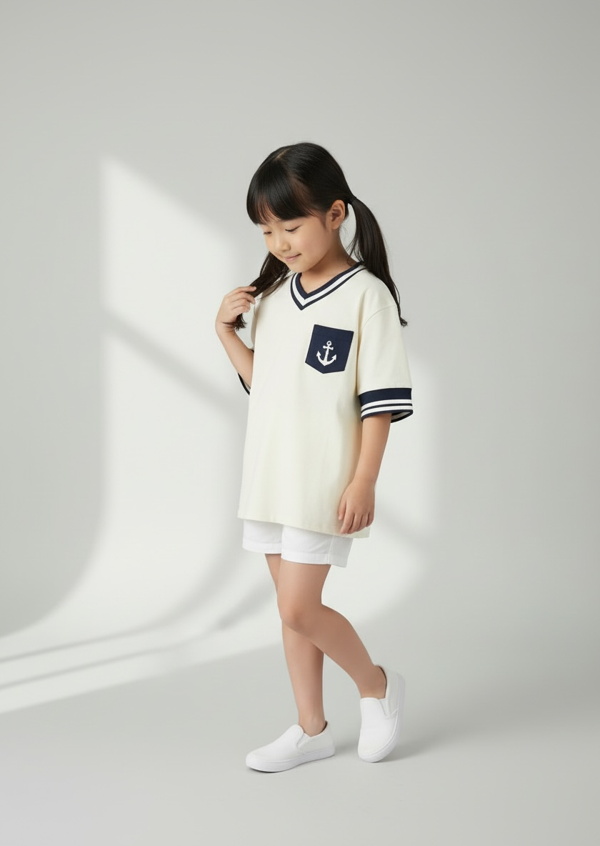 Santiano Tee (1-Ivory Cream) | Hooman (Adult/Kids)