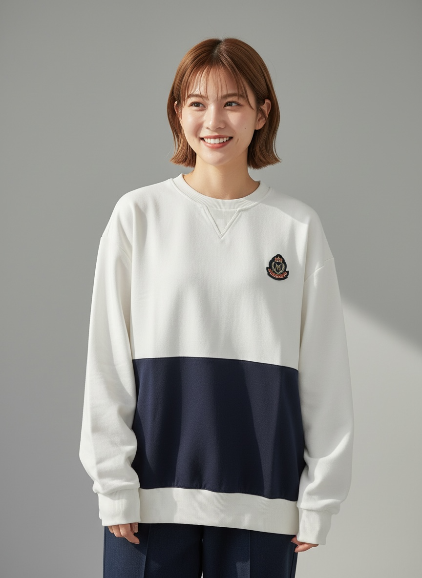 Brest Sweatshirt (1-French Riviera Blue) | Hooman (Adult/Kids)