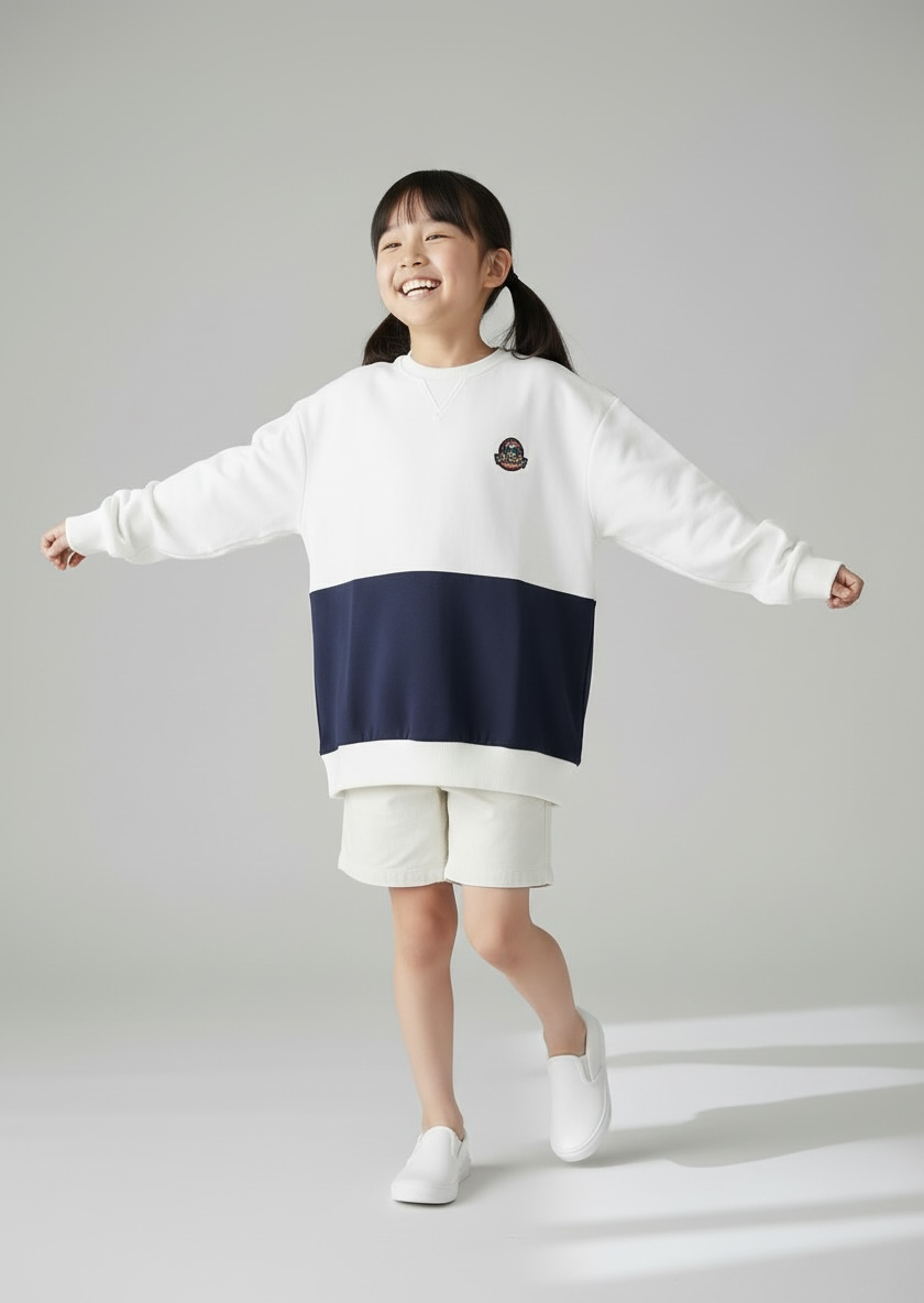 Brest Sweatshirt (1-French Riviera Blue) | Hooman (Adult/Kids)