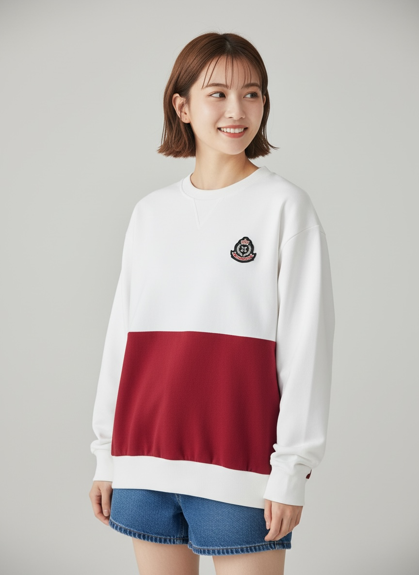 Brest Sweatshirt (2-Bordeaux Red) | Hooman (Adult/Kids)