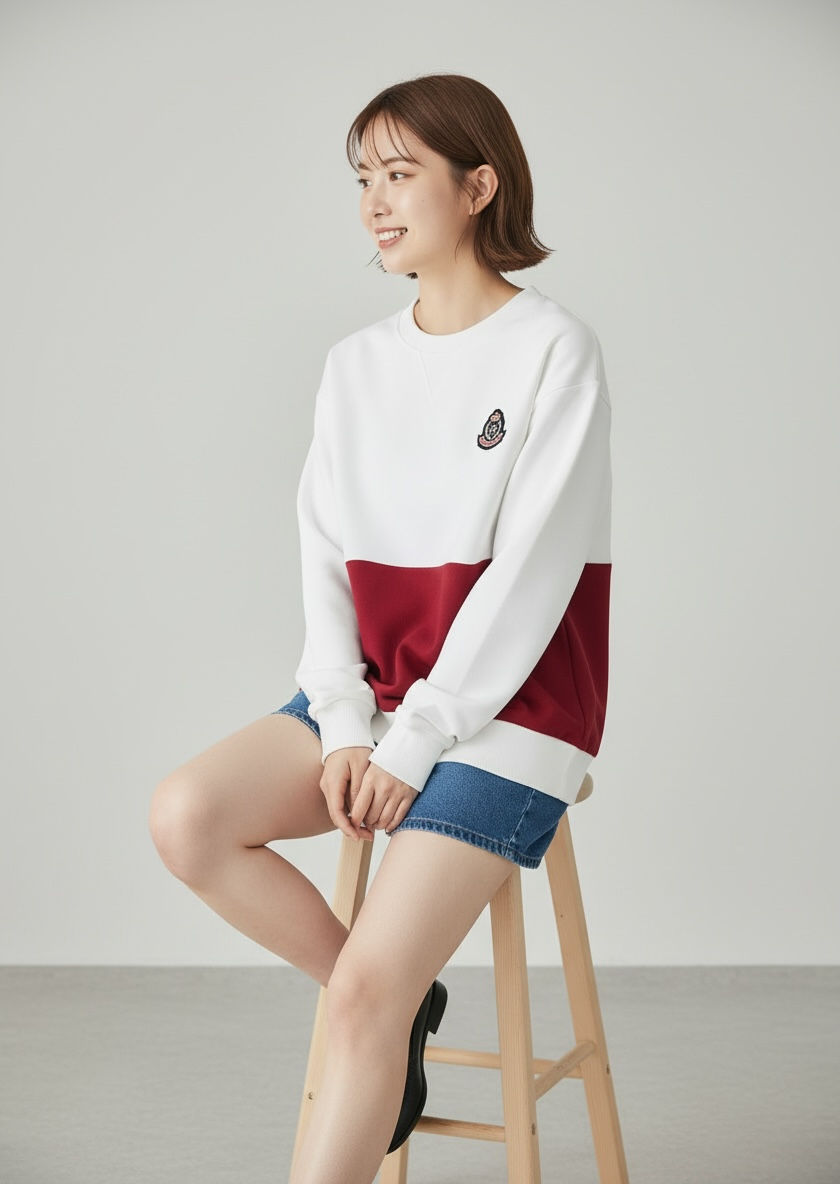 Brest Sweatshirt (2-Bordeaux Red) | Hooman (Adult/Kids)