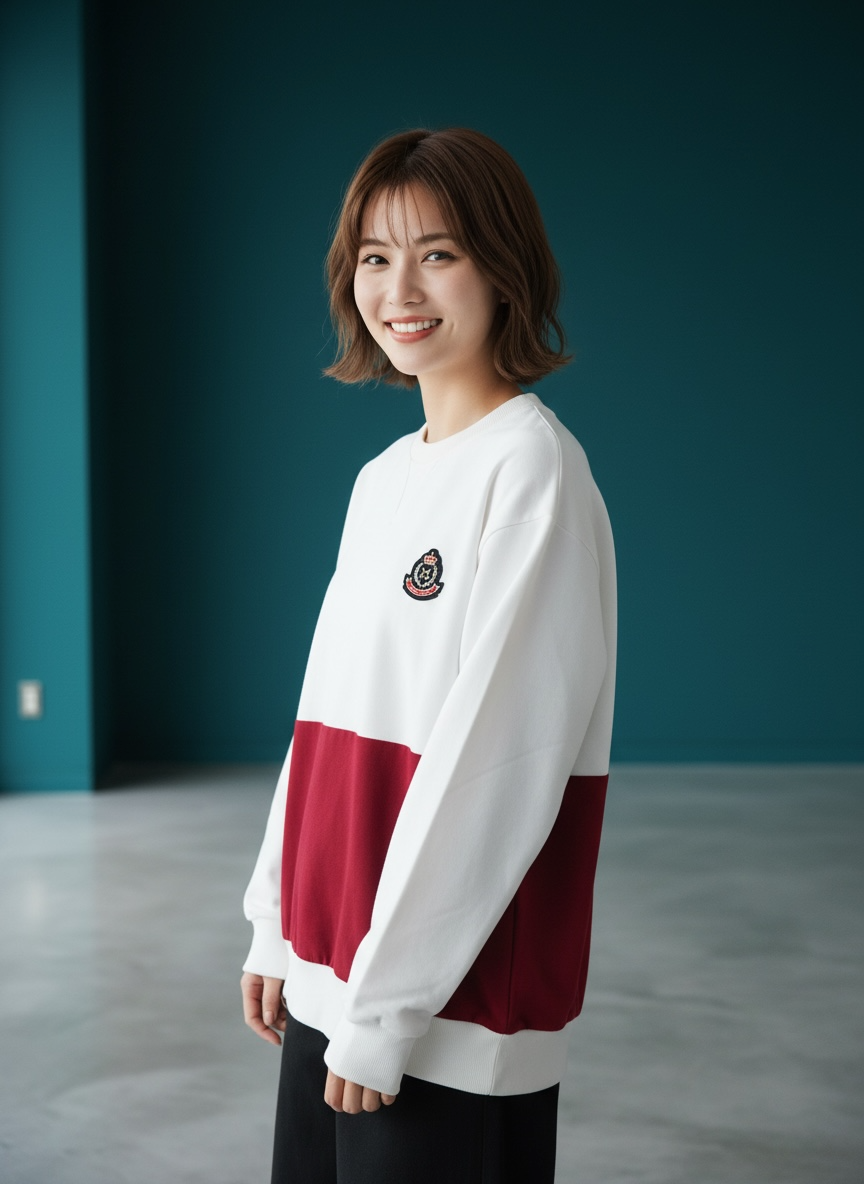 Brest Sweatshirt (2-Bordeaux Red) | Hooman (Adult/Kids)