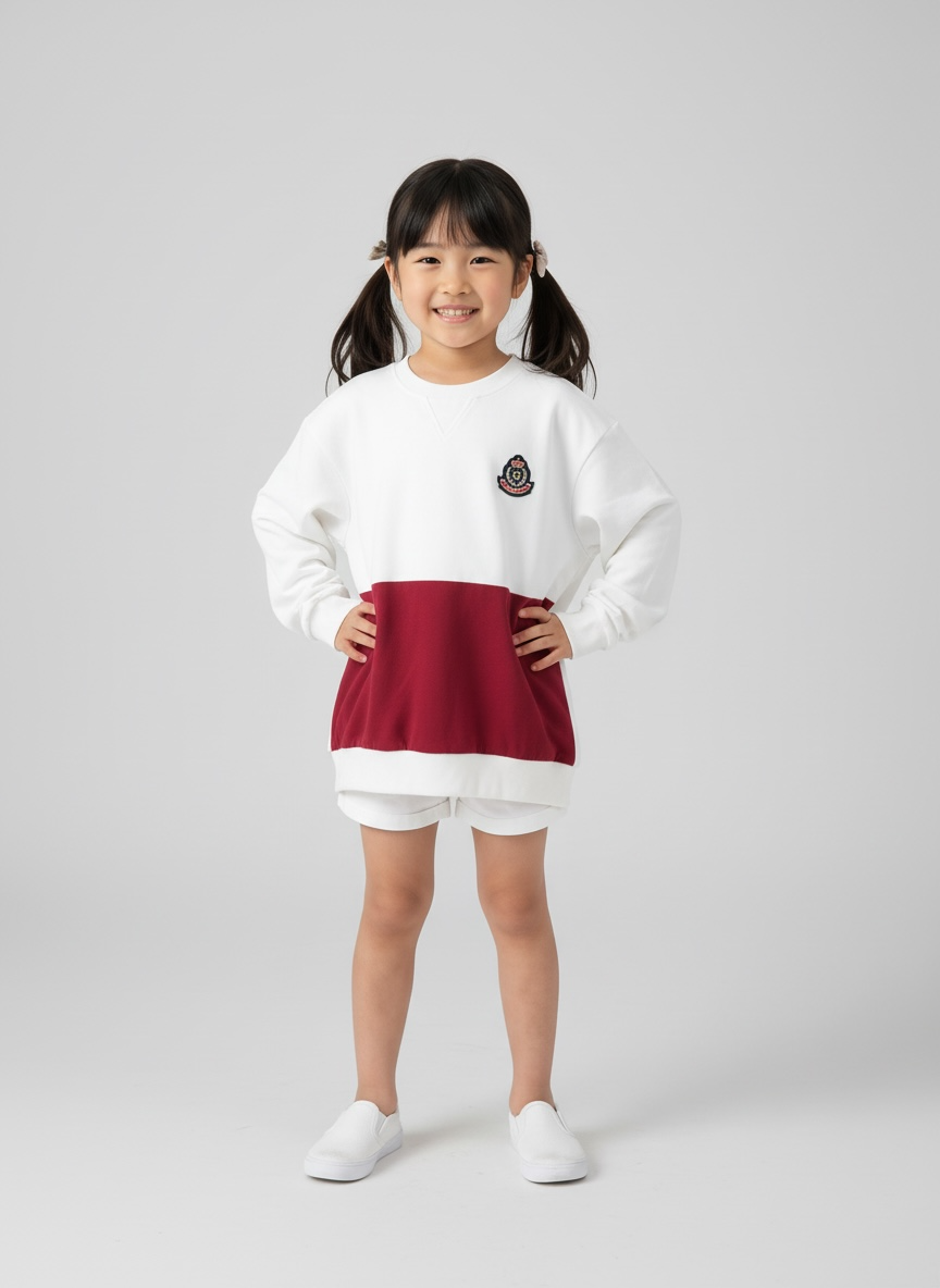 Brest Sweatshirt (2-Bordeaux Red) | Hooman (Adult/Kids)