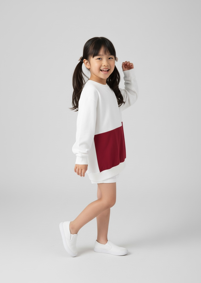 Brest Sweatshirt (2-Bordeaux Red) | Hooman (Adult/Kids)