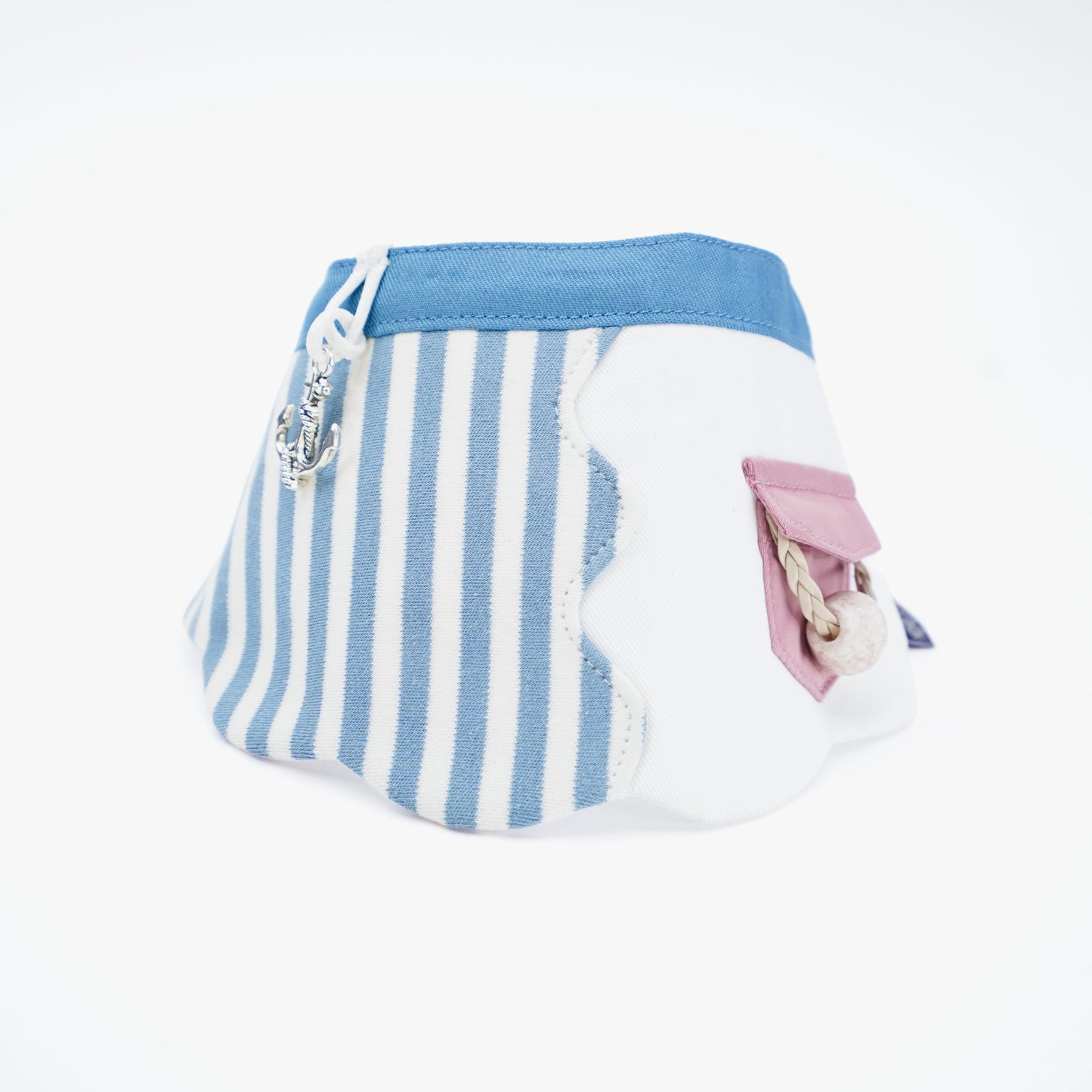 Marseille (2-Breton Stripe Moonstone) | Pet Neckwear