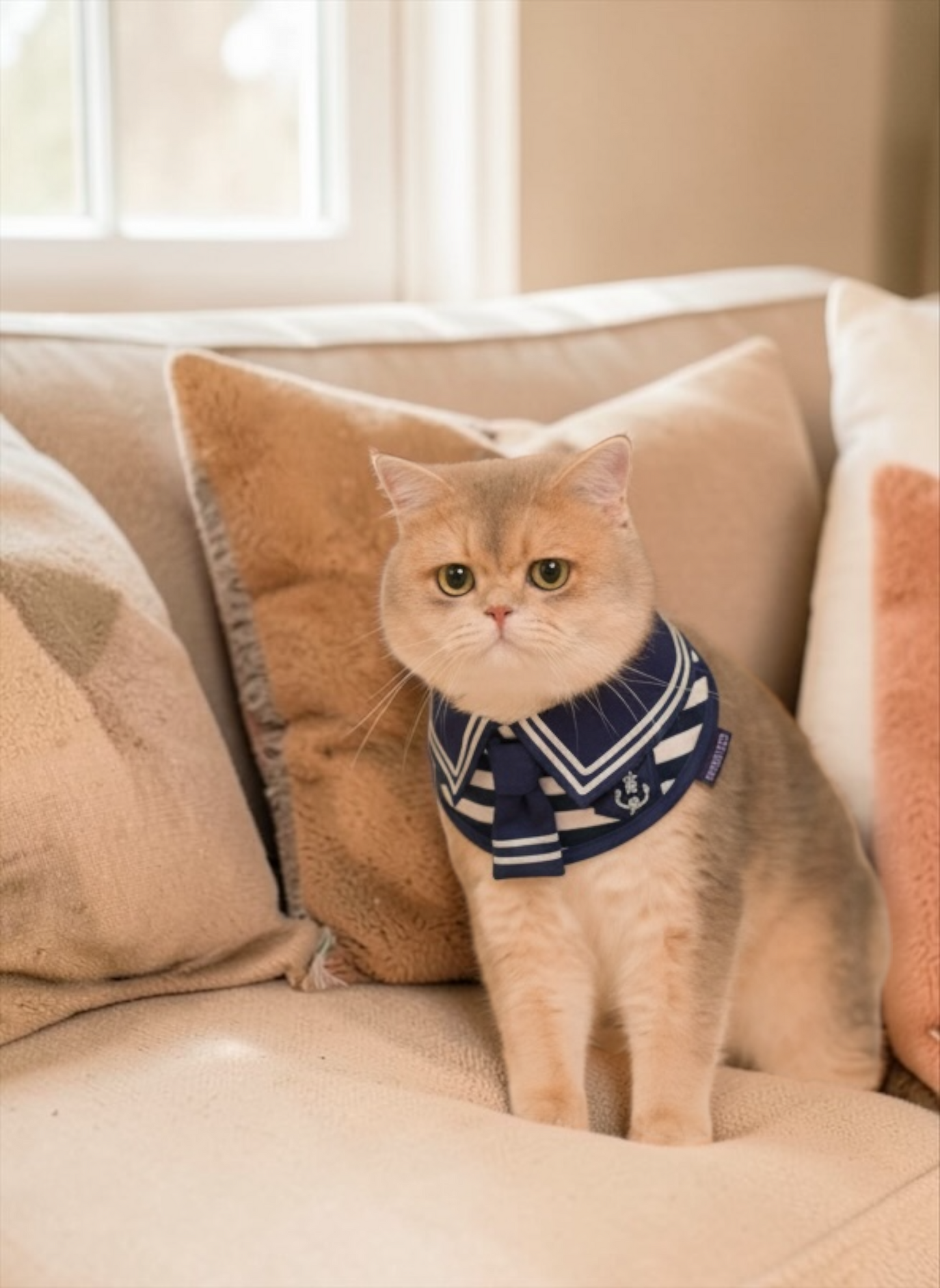 Santiano (1-Heritage Stripe Navy) | Pet Neckwear