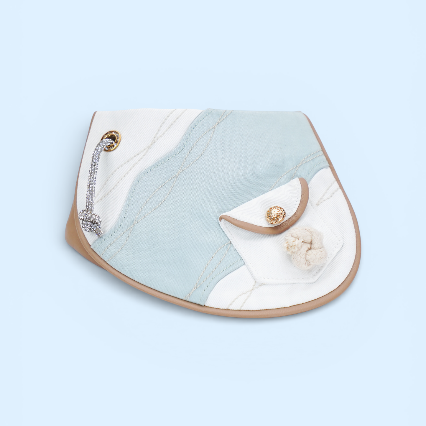 Antibes (1-Azure Mist) | Pet Neckwear