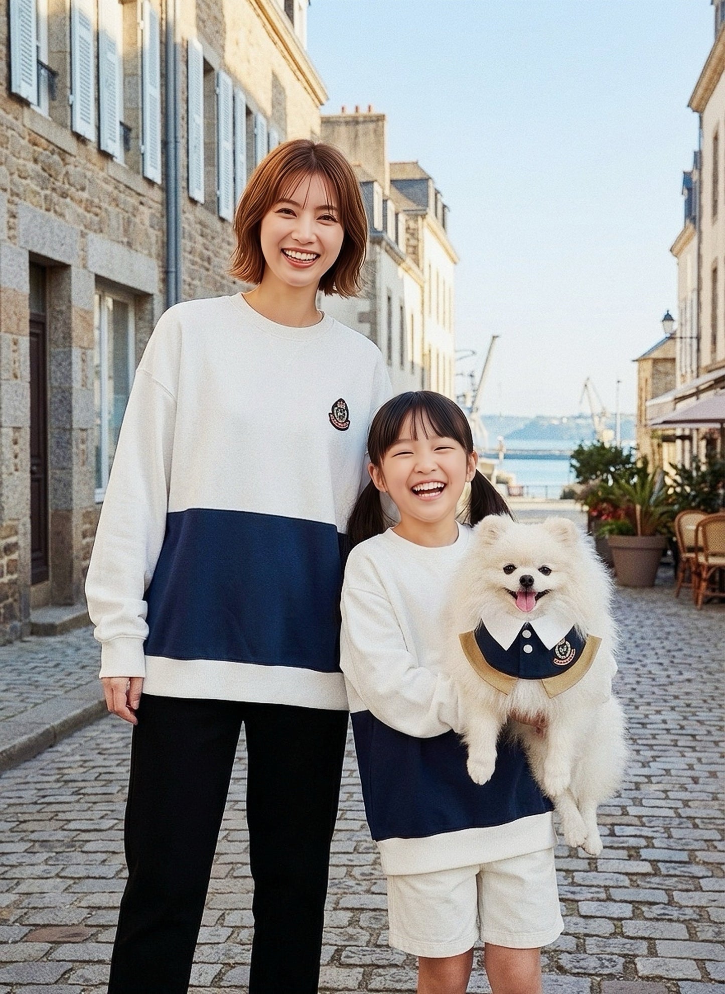 Brest Sweatshirt (1-French Riviera Blue) | Hooman (Adult/Kids)