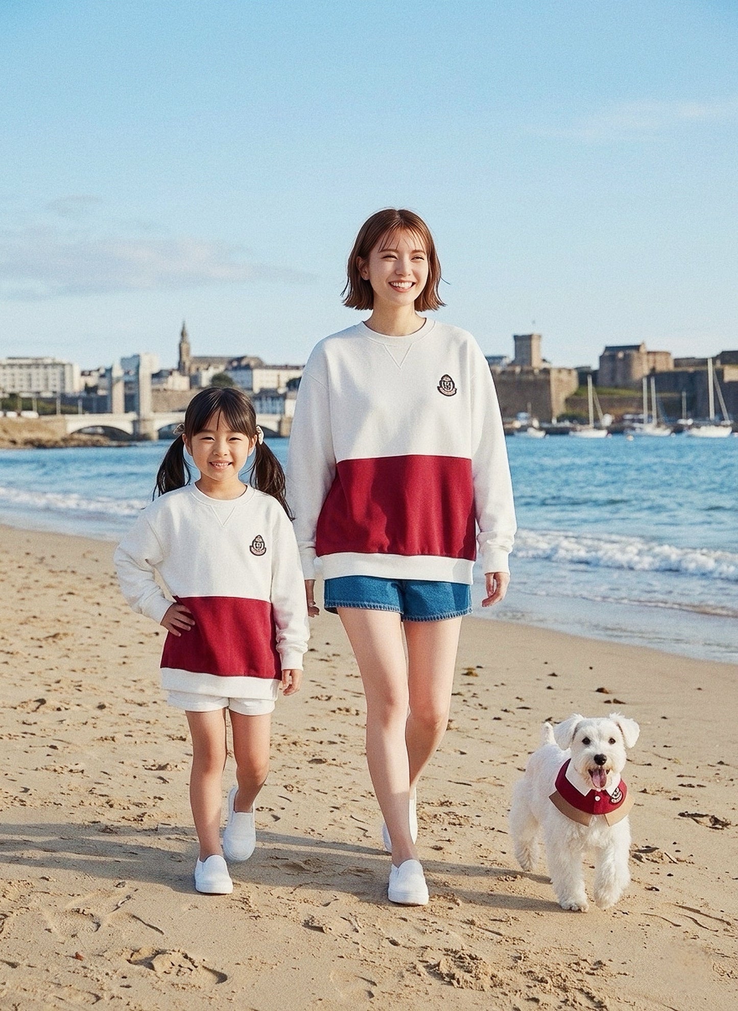 Brest Sweatshirt (2-Bordeaux Red) | Hooman (Adult/Kids)