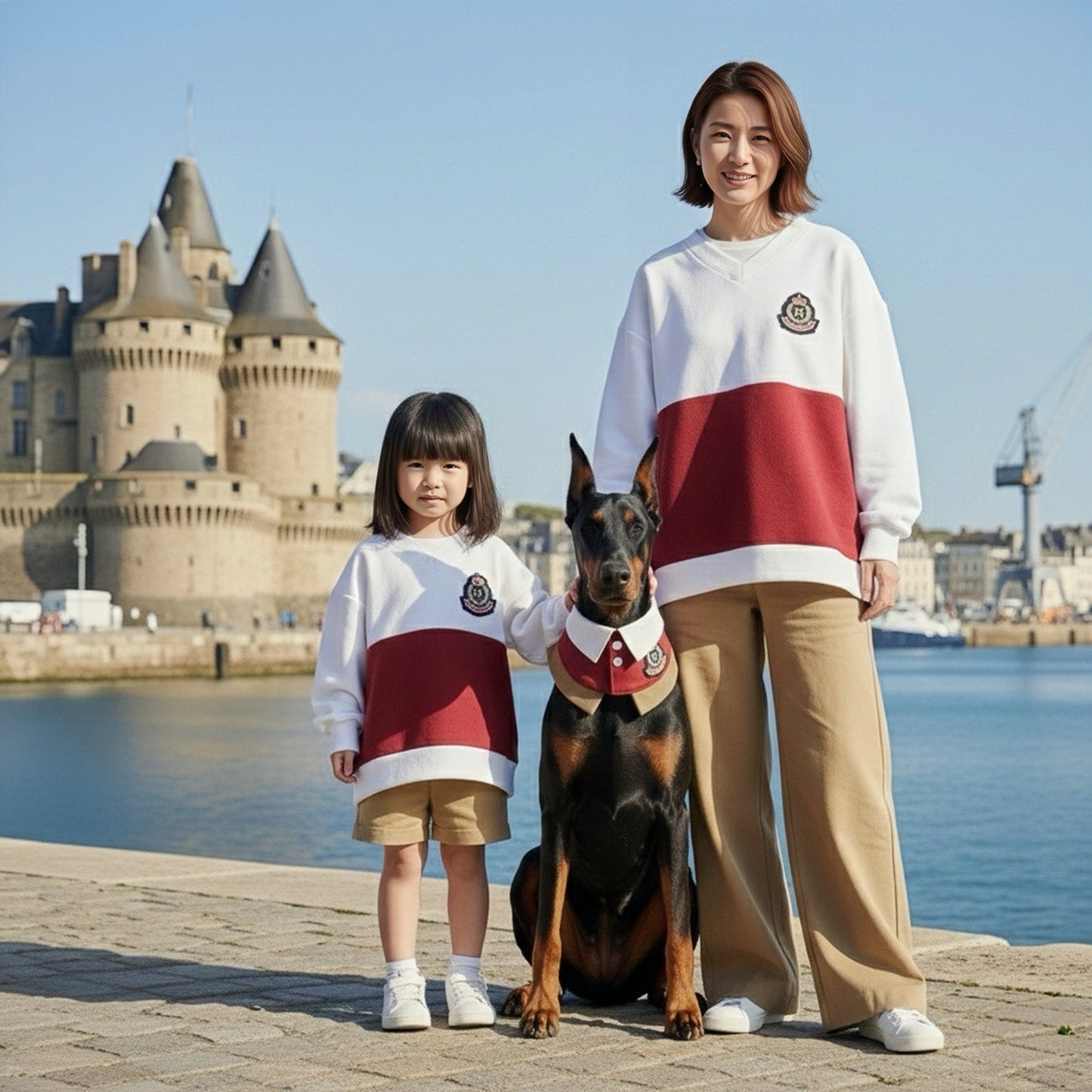 Brest Sweatshirt (2-Bordeaux Red) | Hooman (Adult/Kids)