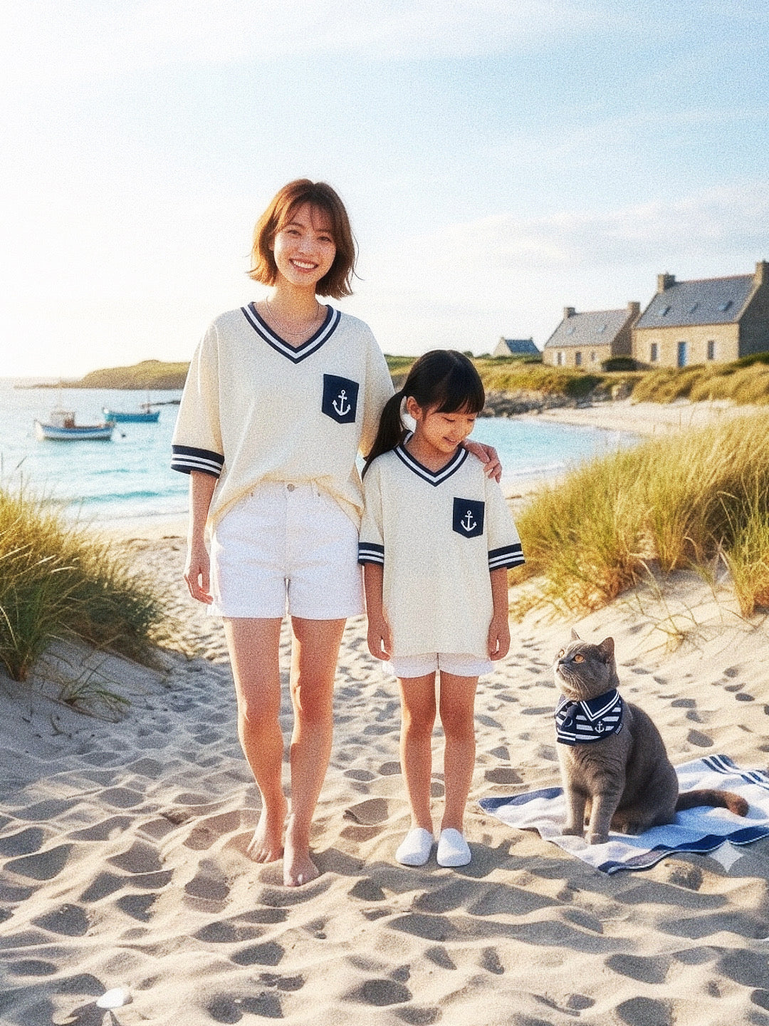 Santiano Tee (1-Ivory Cream) | Hooman (Adult/Kids)