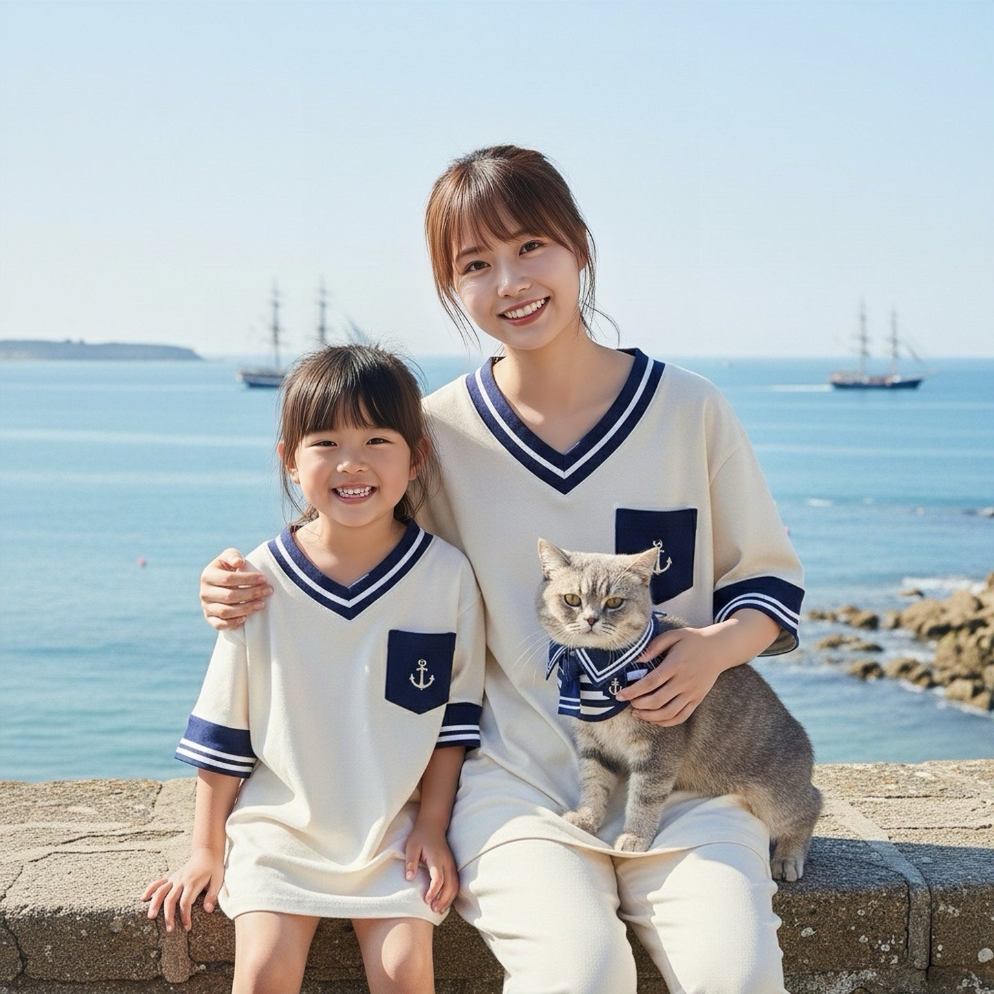 Santiano Tee (1-Ivory Cream) | Hooman (Adult/Kids)